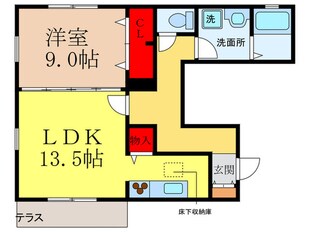 エベ竹橋の物件間取画像